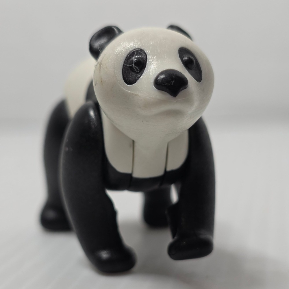 Playmobil Panda Animal Figure Small Black White Fair Condition Preowned